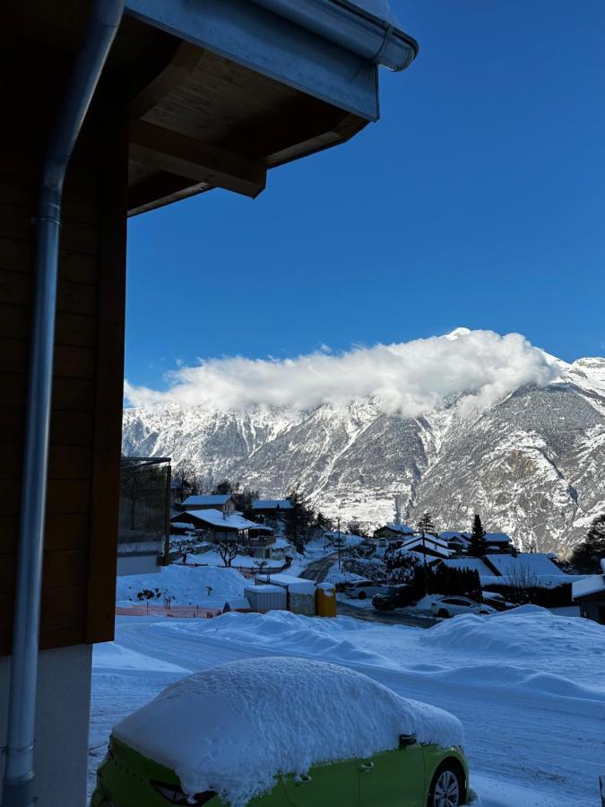 Saxon Chambres D'Hotes Les Louettes A Sapinhaut Canton Du Valais מראה חיצוני תמונה